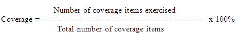 test coverage formula